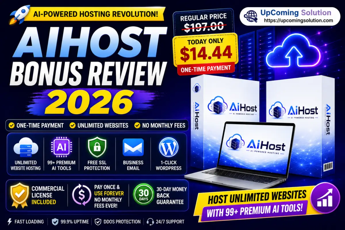 AiHost Bonus Review 2026 – Unlimited Cloud Hosting & 99 AI Tools