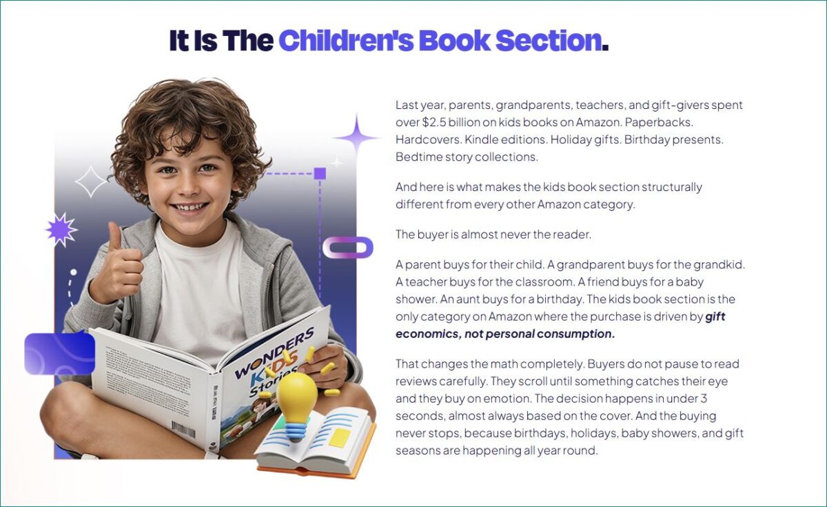 Children's books remain one of Amazon KDP's most profitable publishing categories for authors and self-publishers.