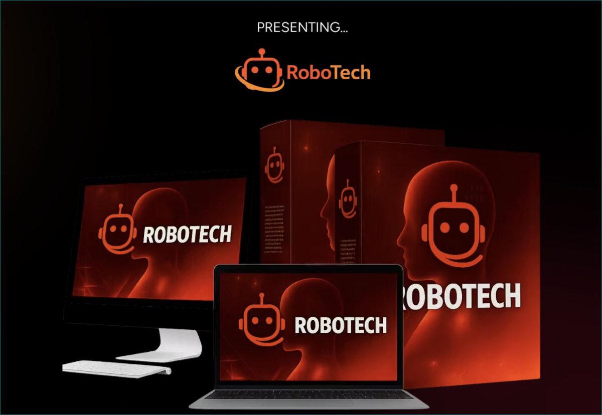 RoboTech Review 2026 AI no-code app builder dashboard with features, pricing and OTOs