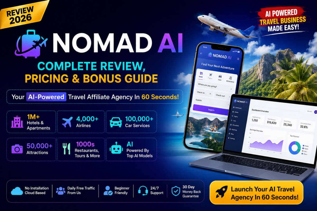 Nomad AI Review 2026 – AI-Powered Travel Affiliate Platform