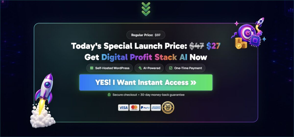 Digital Profit Stack AI Launch Price